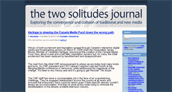 Desktop Screenshot of journal.twosolitudes.com